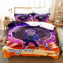 The Aristocrat's Otherworldly Adventure Bedding Set Cartoon Anime three-piece Set Adult Kid Bedroom Duvet Cover Sets 3D Kawaii 135x200cm