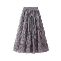 Tulle Skirts for Women A Line Fairy Tiered Skirt Midi High Elastic Waist Long Skirt Layered Flowy Swing Tutu Skirt Women's Mesh High Waist Maxi Skirts One size