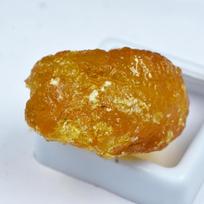 Natural Orange Amber Gemstone CERTIFIED Rough 130 Ct Uncut Raw Loose Gemstone 27.9 mm approx