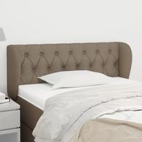 Vidaxl Zagłówek Uszak, Taupe, 103X23X78/88 Cm, Tkanina
