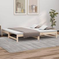 Vidaxl Łóżko Rozsuwane, 2X(90X200) Cm, Lite Drewno Sosnowe