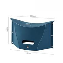 Portable Folding Stool PP Compact Seat Lightweight Camping Picnic Travel Stool with Handle for Outdoor Indoor