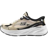Skechers Edgeride Comfortable Versatile Durable Lightweight Low-Top Casual Shoes Women sneaker Beige Black 150650-NTBK 37