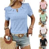 Solid Color Casual Slim Blouses For Women Fashion 2026 Summer Vintage Women's Shirts And Blouses Elegant Youth Female Tops S