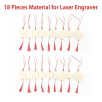 18-Piece Wood Set for Laser Engraving DIY Wood