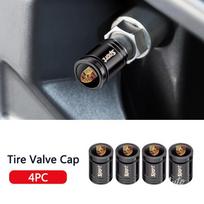 4PC Metal Car Wheel Tire Valve Cap Tyre Stem Cover Accessories For Porsche Cayenne Macan 911 718 Taycan Boxster Cayman stickers