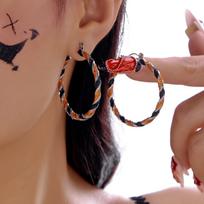 Halloween Long Tassel Zircon Drop Earring for Women Gothic Punk Ghost Pumpkin Spider Web Asymmetric Earrings Girls Party Jewelry