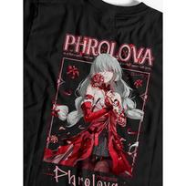 Men' Phrolova Wuthering Waves Anime T-Shirt - Casual Round Neck Tee with Iconic Manga Print, Suitable for Year-Round Wear, Machine Washable Shirt S