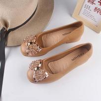Yuzhihao Summer Beaded Headband Low Heel Women's Sandals - Solid Color with Closed Heel Size 38