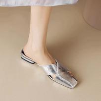 Shoes Low Heel Women's Slippers And Ladies Sandals Outside Small Size New Style Slides Cheap Novelties Summer Footwear Korea 35