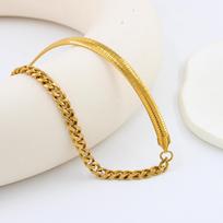 2023 Trendy Original Design Snake Bone Six-Sided Grind Necklace for Women