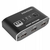 Switch Hdmi 2.1 3X1 Przełącznik Rozdzielacz 8K 4K 120Hz 240Hz Hdr10 Pawonik
