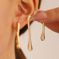 Light Luxury Long Water Droplet Drop Earrings for Women Ladies New Personality Long Tassel Dangle Earrings Jewelry Accessories