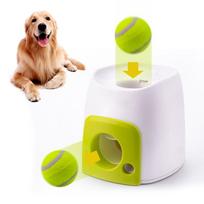 Automatic Dog Ball Launcher With Food Reward Smart Tennis Thrower Machine Interactive Pet Toy For Chase Training balta