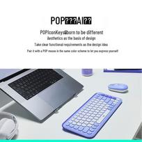 Logitech POP ICON COMBO Wireless Bluetooth Keyboard & Mouse Set balta