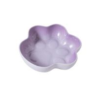 Large Capacity Pet Food Bowl Non-slip Cat Feeder Dish Pet Water Feeder Slow Feeder Bowl  Multi-Pet violetinė