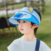 Childrens Summer Sun Hat With Fan And Wide Brim For Sun Protection And Cooling