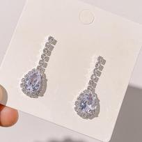 Rhinestone Crystal Water Drop Zircon Earrings