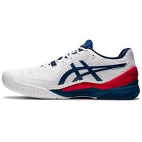 Asics Gel Resolution 8 2E Wide White Mako Blue Men Sneakers 1041A113-103 40.5