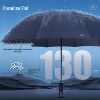Tiantang Extra Large 10-Rib Reinforced Three-Fold Sun/Rain Umbrella