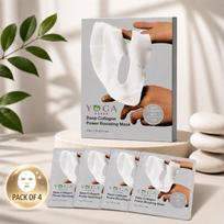 Yogasuper gilaus kolageno veido kaukė 4 vnt.