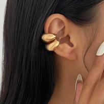 IngeSight.Z Punk Unique C-Shaped Metal Water Drop Cartilage Ear Clip Women Trendy Gold Color Earring Cuff Jewelry Christmas Gift