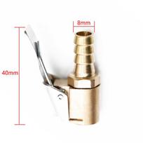 Car Advanced Tire Air Chuck Inflator Pump Valve Connector Clip-on Adapter Car Brass 8mm Tyre Wheel Valve for Inflatable Pump