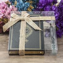 Quran, Tasbih and Essence in Customizable Craft Box | Quran Gift | Islamic Birthday Gift | Islamic Engagement Gift | Islamic Gift Set juoda