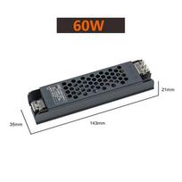 DC 12V 24V LED maitinimo šaltinis AC110-240V nutildytas apšvietimas transformatoriai 60W 100W 200W 300W LED šviesos tvarkyklės maitinimo adapteris 60W【12V】