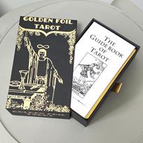 78 vnt. atsparūs vandeniui ir dėvėjimuisi Tarot kortos 12*7cm PVC Tarot kaladė ištraukiamoje dovanų dėžutėje su vadovu pradedantiesiems