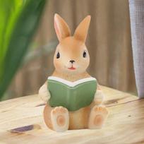 Sodo Mažo Gyvūno Figūrėlė Kraštovaizdžio Dekoracija Miela Moderni Gimtadienio Dovana Mini Dervos Statulėlė 4.5x4.5x6.5cm_Rabbits