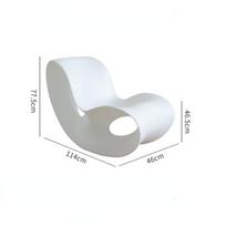 Mažas Butas Bendrabutis Supami Krėslai Nordic Namų Ūkio Balkonas Tingus Krėslas Suaugusiam Svetainė Miegamasis Laisvalaikis Chaise Lounge balta