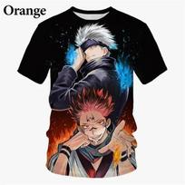 Anime Jujutsu Kaisen Satoru Gojo 3D Printed Men's T-shirt Fashion Oversized Men's Short Sleeve Street Trendy Men's Clothing L