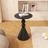Ironwork edge table, small apartment, cream style living room, circular creative coffee table,sofa edge table, simple and modern