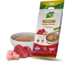 FARMINA N&D Prime Cat Cream with chicken & tuna adult box – skanėstas kačiukui – 4x15g