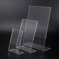 Informacinis laikiklis L formos HC, A6, vertikalus, kieto plastiko