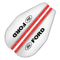2 vnt. automobilio galinio vaizdo šoninio veidrodėlio lietaus apsauga antakių apsauga nuo saulės, skirta Ford Focus Mk3 Fiesta Ranger Fusion Mondeo Mustang Fusion Kuga Ecosport Ford balta