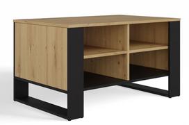 Modern 4P Table, Artisan Oak, Black