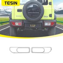 TESIN Automobilio Galinis Galinis Žibintas Lempos Dekoravimo Dangtelis Suzuki Jimny JB74 2022 2023 Lempos Gaubtai Išorė Chrome black