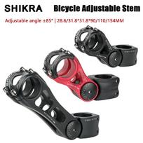 SHIKRA SK01 MTB Elektrinio Dviračio Vairo Stiebas Road Kalnų Dviračio Stalas 90/110/145mm Vamzdis Reguliuojamas Stiebas 31.8 25.4 Pakėlimas SK01 28.6X90 Red