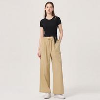 Huit Lightweight Wide Fit Banding Pants Htwpn5j08t BK (BLACK)/S