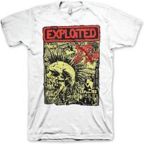 The Exploited Vyrų Punks Not Dead Marškinėliai Balti _ Oficialiai Licencijuota Prekė L balta