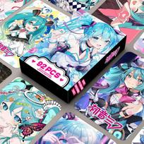 92Pcs/Set Anime Hatsune Miku Lomo Card Kawaii Pocard HD Print Cartoon Po Card Game Fans Collection Toy Kids Birthday Gift 92pcs