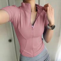Pilates Quick-Dry Sportswear Outdoor Running Jacket Women's Lulu Yoga Set L rožinė