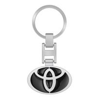 Metalo lydinio Automobilio logotipas Raktų pakabukas Automobilio emblema Raktų žiedai Aksesuaras Toyota GR Yaris Prius Corolla Auris Camry RAV4 Avalon Avensis