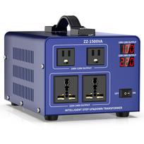 1500VA 100V to 220V Automatic Voltage for Use with Overseas Electrical Appliances in 100V to 220V Power Compatible with Overseas Plug Included