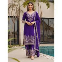 Pakisatni Salwar Kameez Designer Wedding Party Wear Ethnic Palazzzo Suit Dress L-40