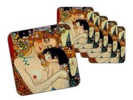 Komplet 6 Podkładek Korkowych Gustav Klimt Macierzyństwo Pod Kubek
