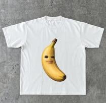 Funny Derpy Banana Face Meme Sticker, Cute Silly Fruit With Human Lips Internet M