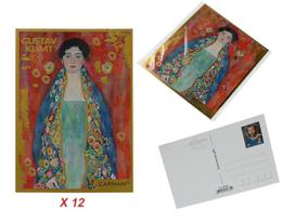 Zestaw 12 Pocztówek Kartki Pocztowe Gustav Klimt Panny Lieser Prezent 12